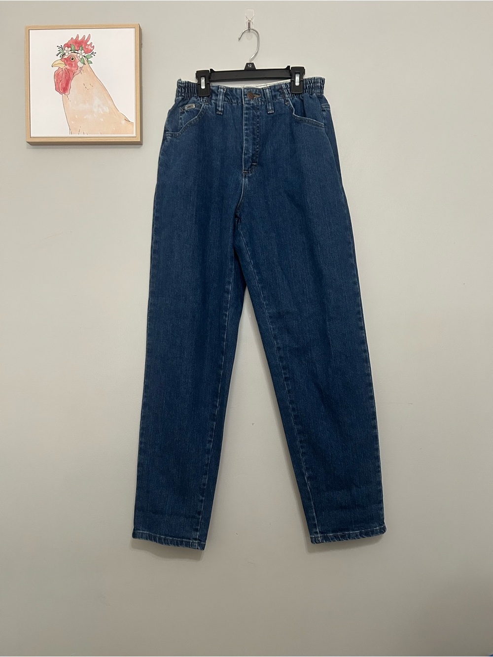 Lee Women's Relaxed Fit Dark Blue Denim Jeans